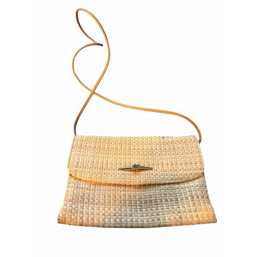 Tan Woven Cloth Bag Women's Shoulder Bag Vintage‎